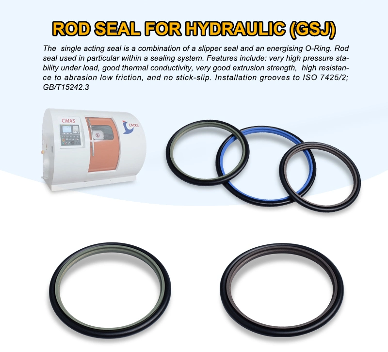 PTFE Hydraulic Seal Rod Seals Step Seals Gsj